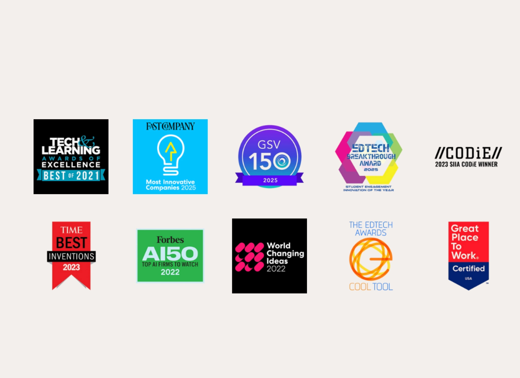 Amira AI Learning globally recognized excellence and innovation awards