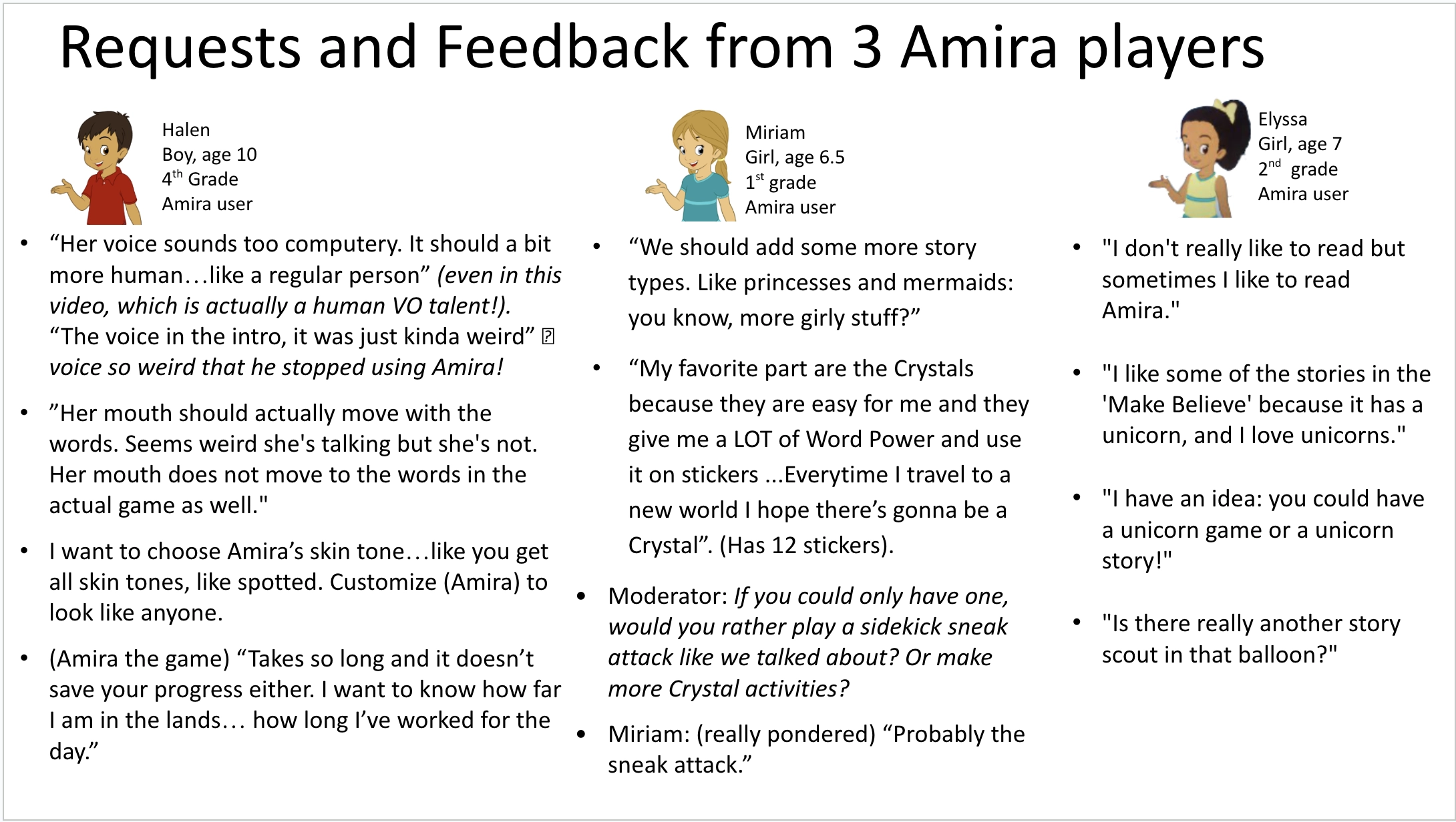 Student feedback on learning progression and engagement