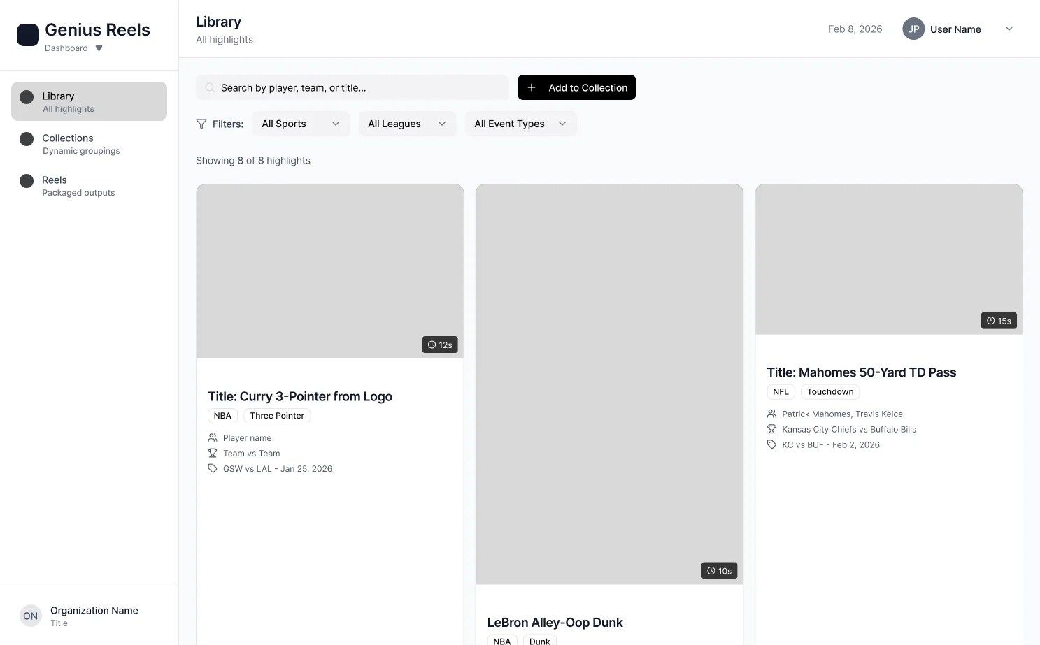 B2B fan engagement widget library and configuration patterns